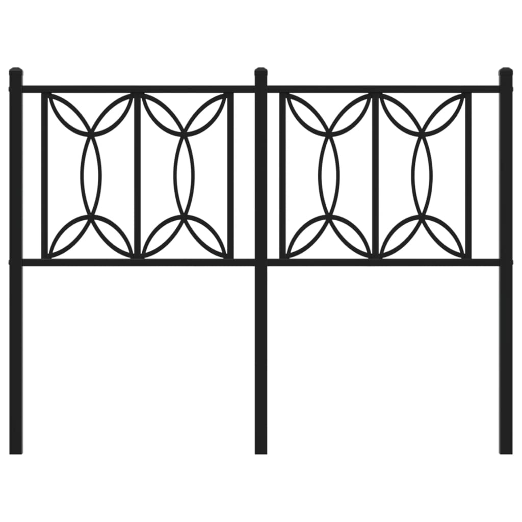 Tête de lit métal noir 120 cm - XIOS