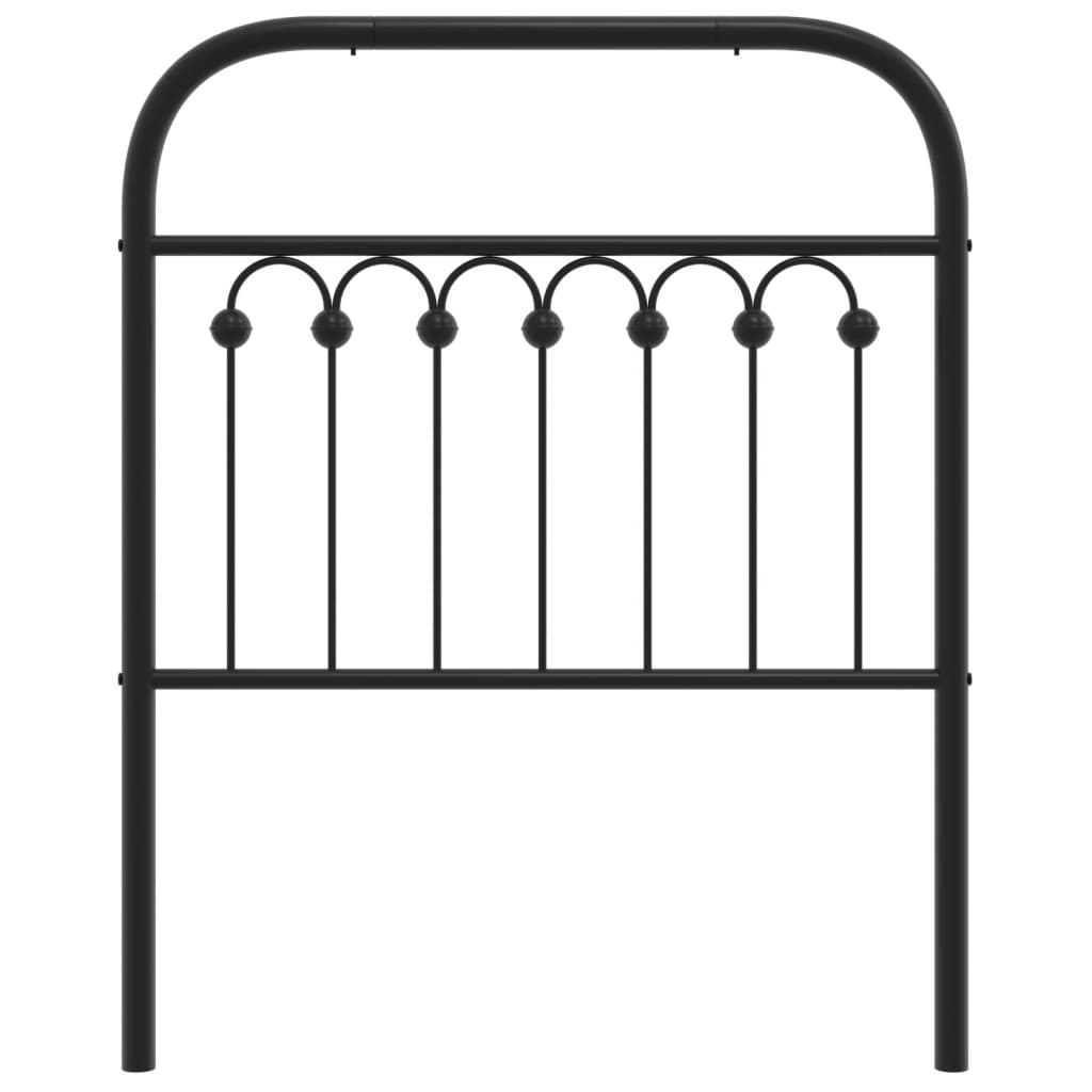 Tête de lit métal noir 75 cm - XIOS