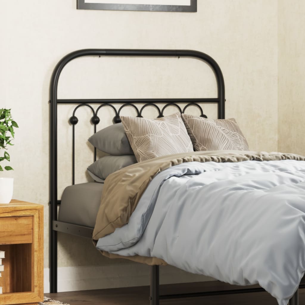 Tête de lit métal noir 75 cm - XIOS