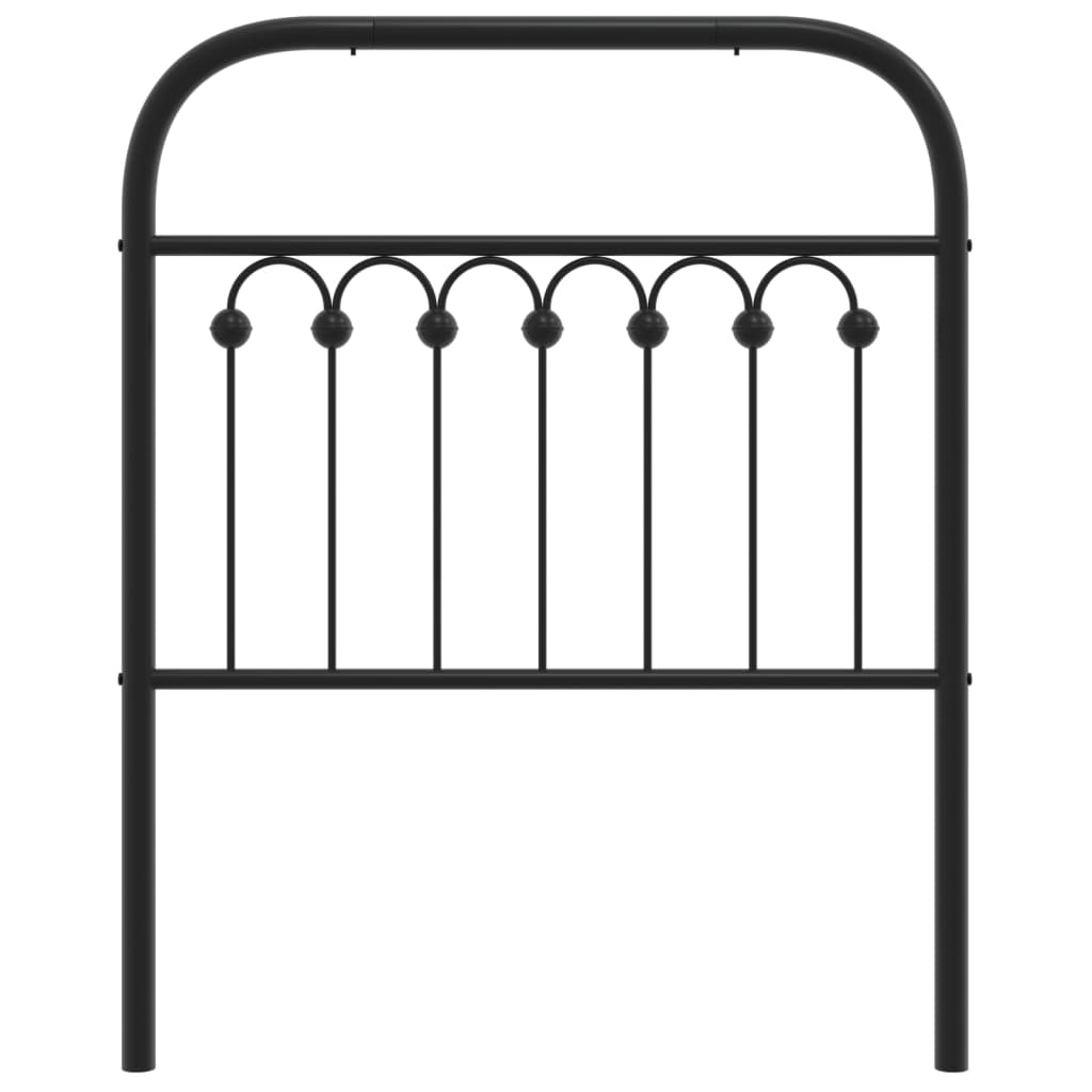Tête de lit métal noir 80 cm - XIOS