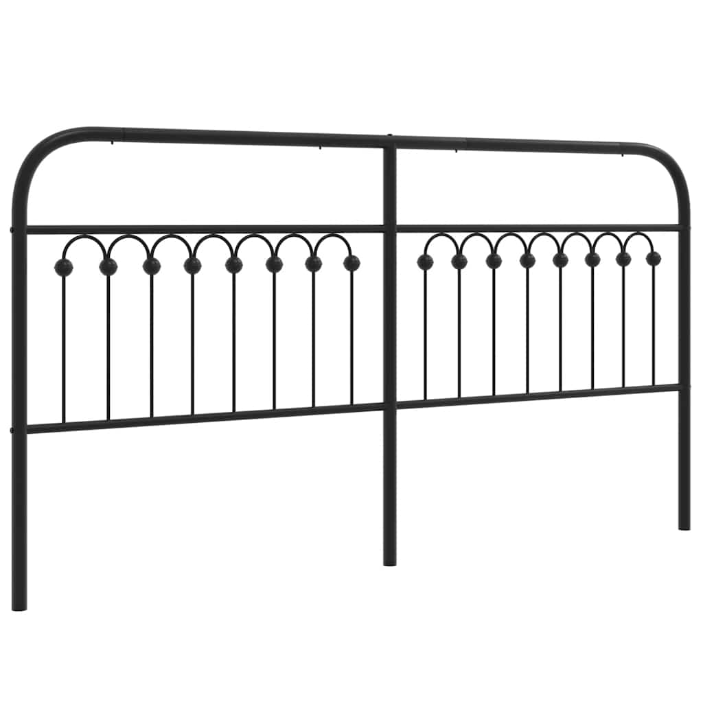 Tête de lit métal noir 180 cm - XIOS