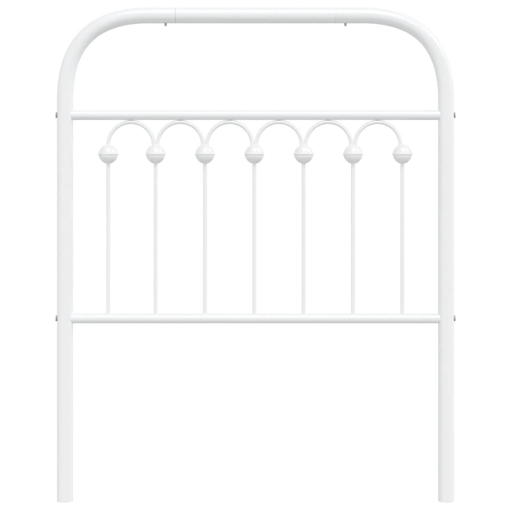 Tête de lit métal blanc 80 cm - XIOS