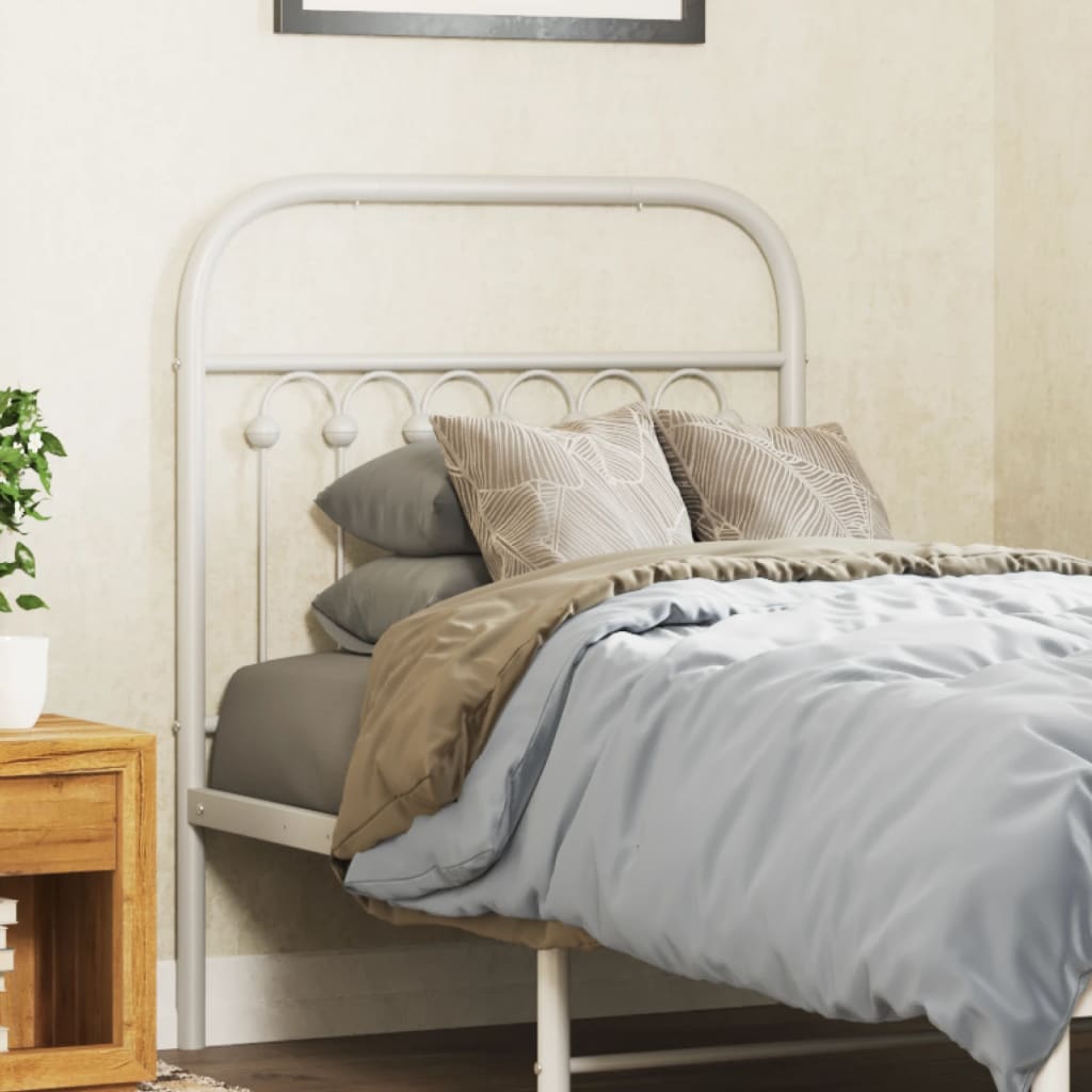 Tête de lit métal blanc 80 cm - XIOS