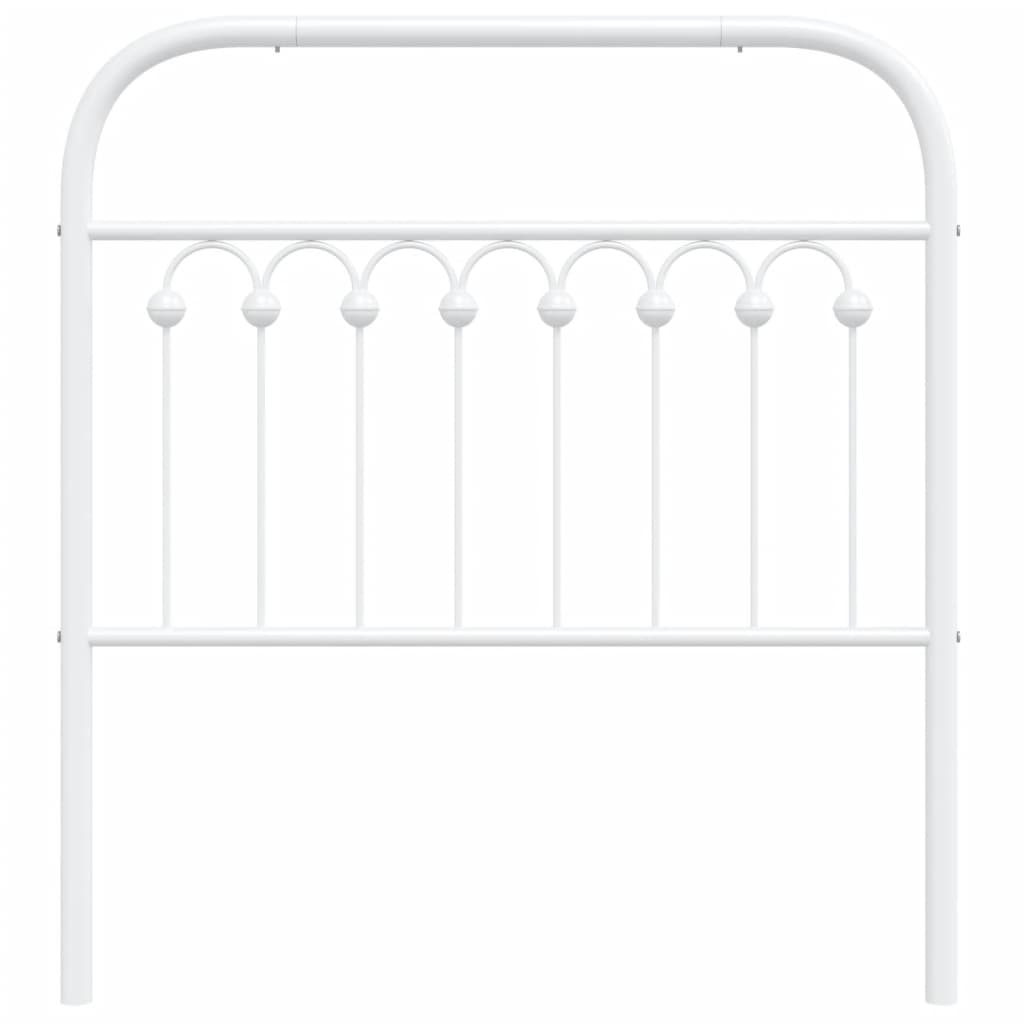 Tête de lit métal blanc 90 cm - XIOS