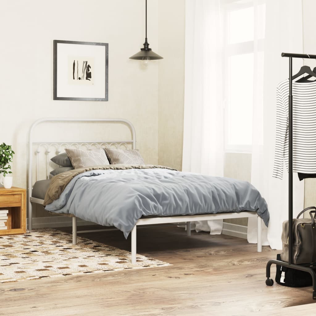 Tête de lit métal blanc 100 cm - XIOS
