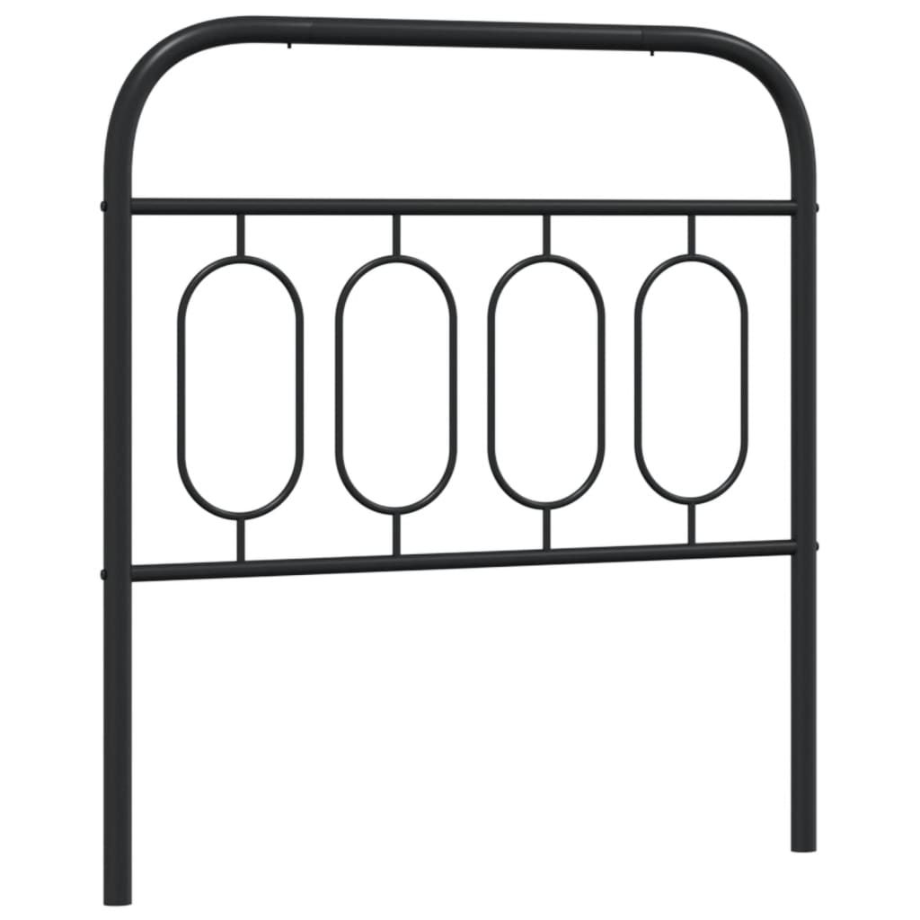 Tête de lit métal noir 90 cm - XIOS