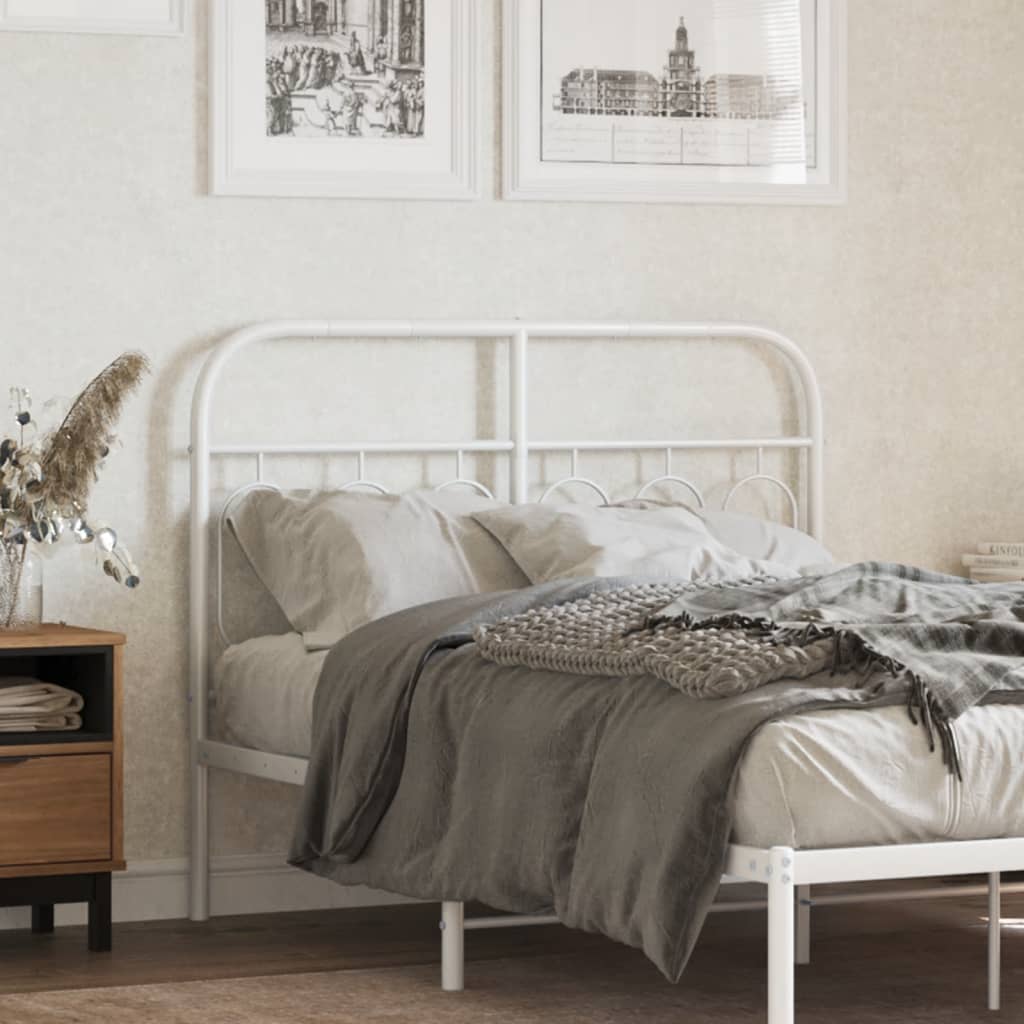 Tête de lit métal blanc 120 cm - XIOS