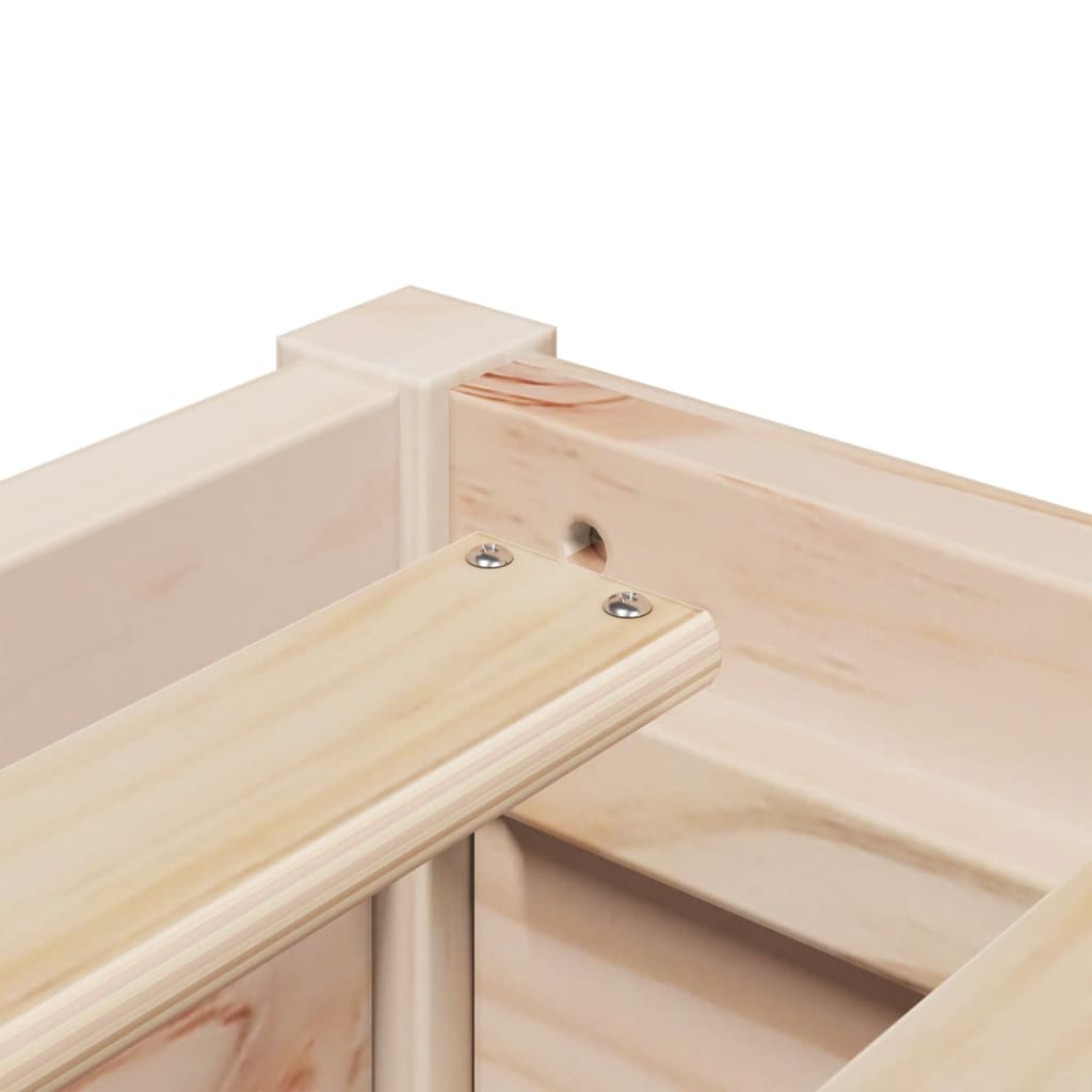 Cadre de lit sans matelas 90x200 cm bois de pin massif - XIOS