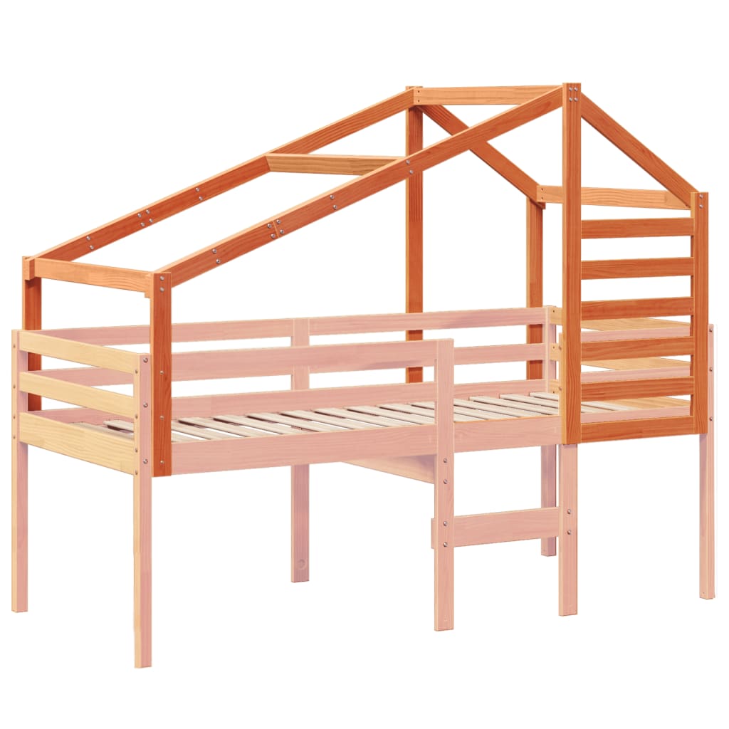 Toit de lit pour enfants 198x87x113 cm bois de pin massif