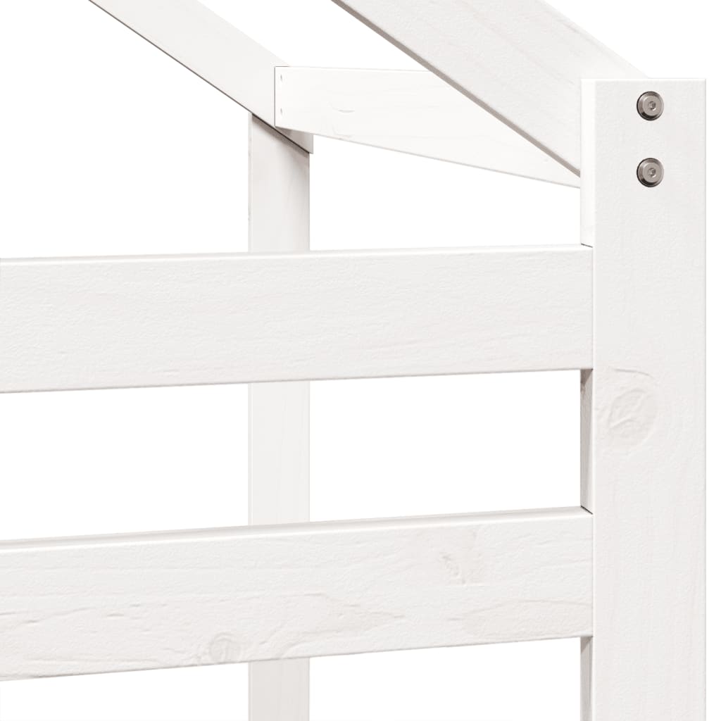 Toit de lit pour enfants blanc 188x97x113 cm bois de pin massif - XIOS