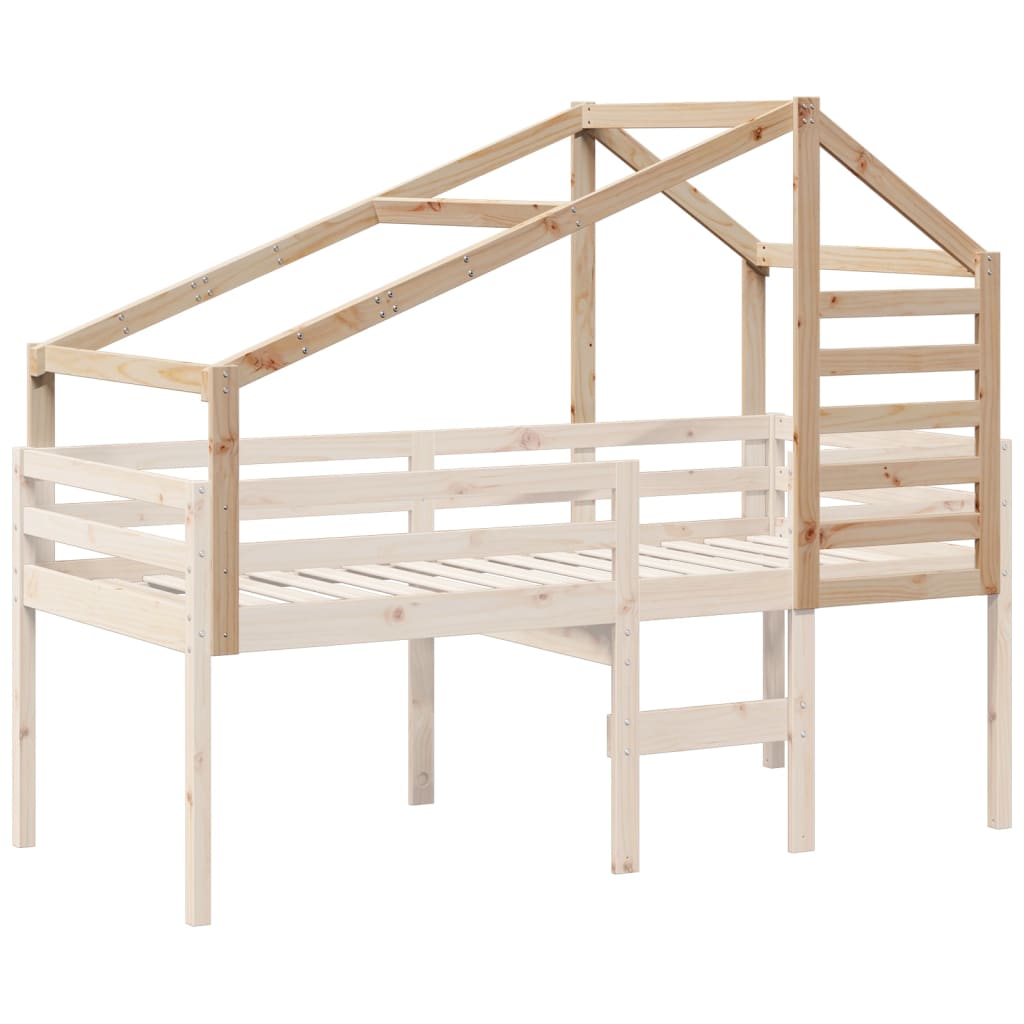 Toit de lit pour enfants 188x82x113 cm bois de pin massif - XIOS