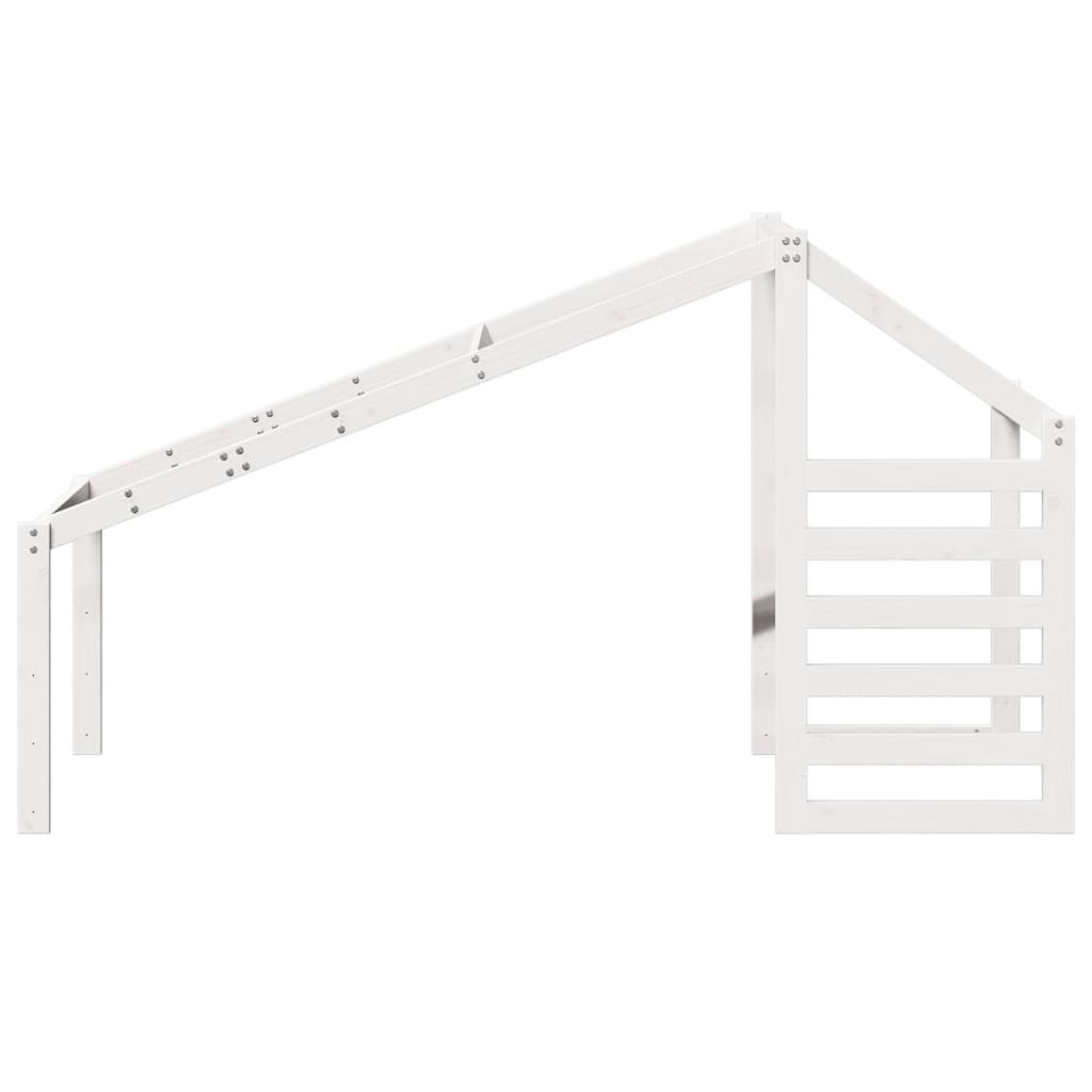 Toit de lit pour enfants blanc 188x82x113 cm bois de pin massif - XIOS