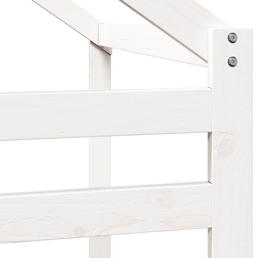 Toit de lit pour enfants blanc 188x82x113 cm bois de pin massif - XIOS