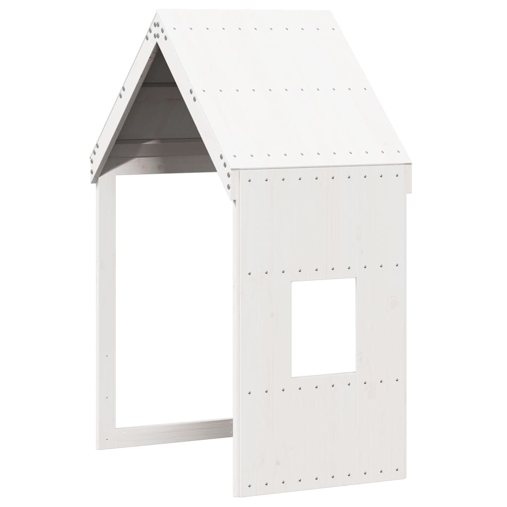 Toit de lit pour enfants blanc 60x89x134,5cm bois de pin massif