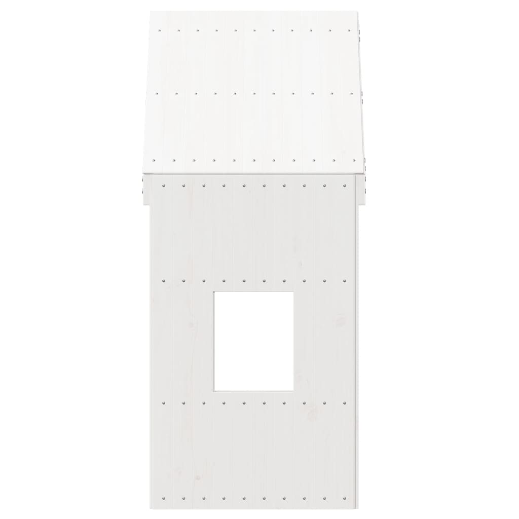 Toit de lit pour enfants blanc 60x89x134,5cm bois de pin massif