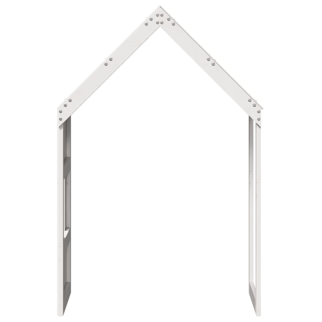 Toit de lit pour enfants blanc 60x89x134,5cm bois de pin massif