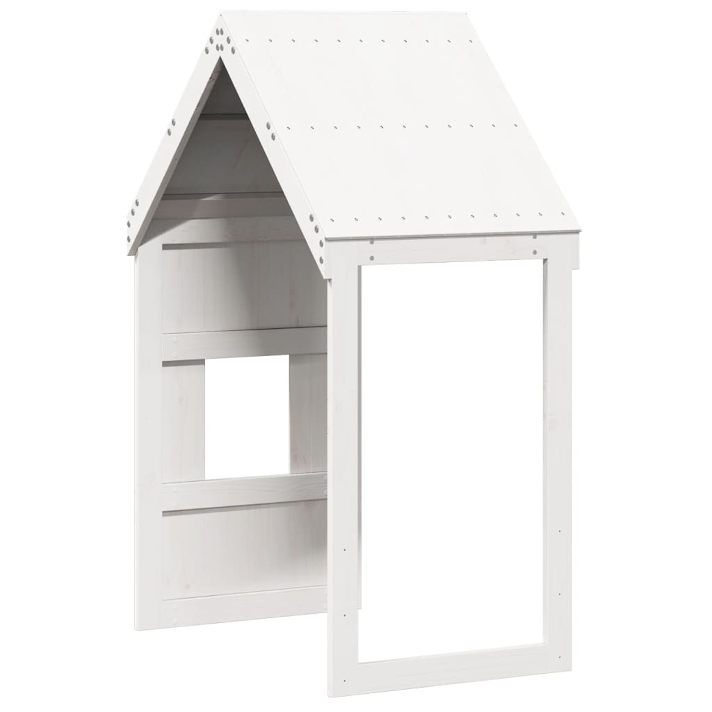 Toit de lit pour enfants blanc 60x89x134,5cm bois de pin massif
