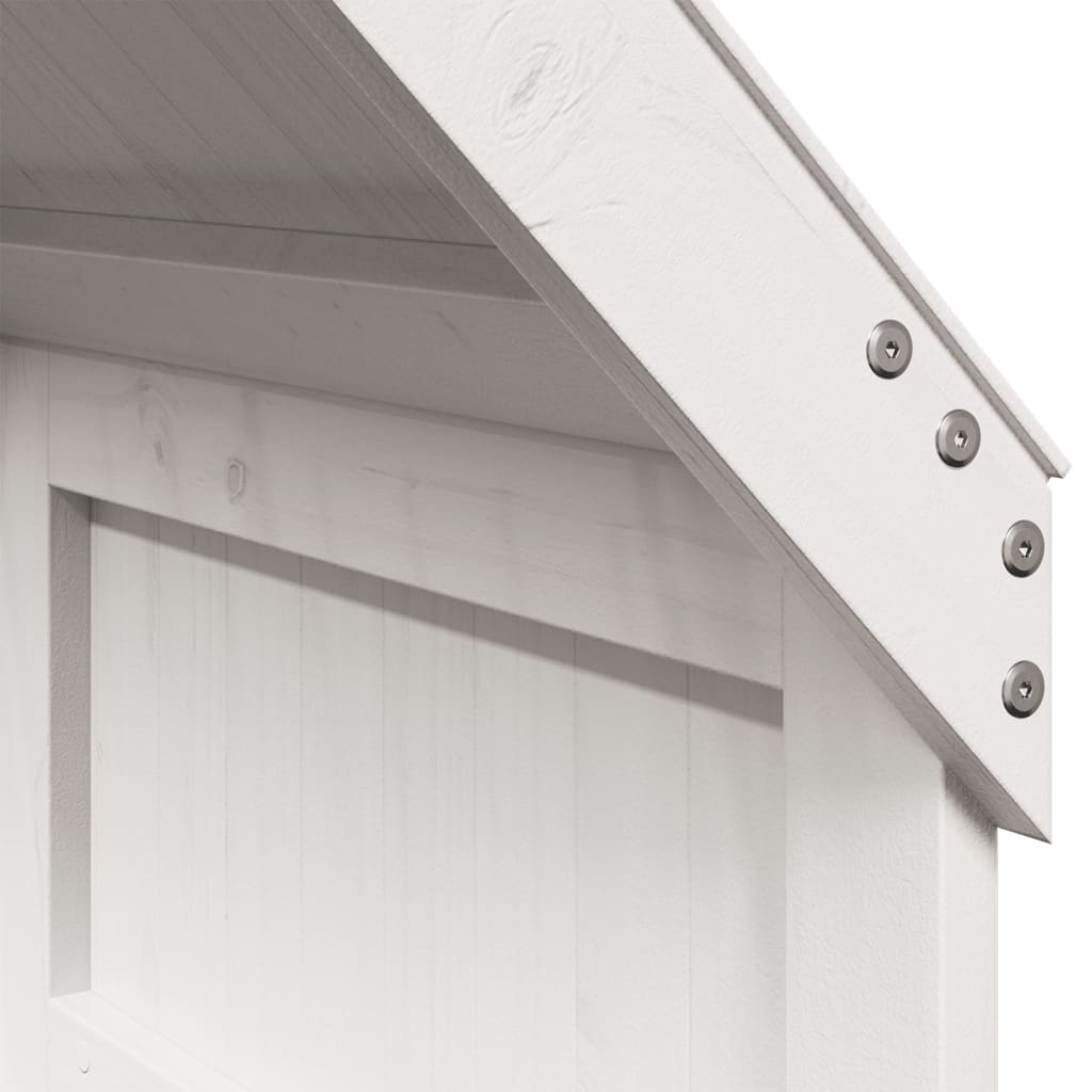 Toit de lit pour enfants blanc 60x89x134,5cm bois de pin massif