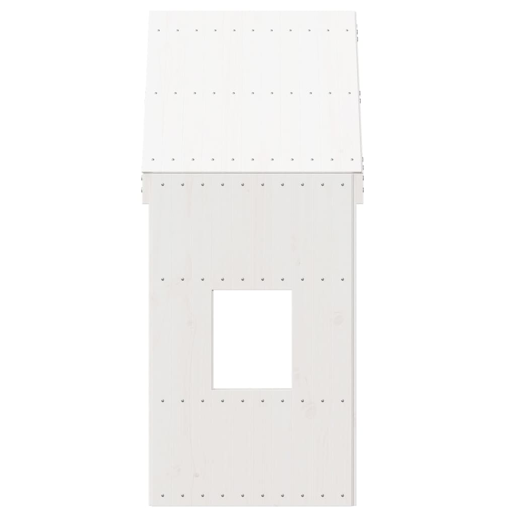 Toit de lit pour enfants blanc 60x99x139,5cm bois de pin massif - XIOS