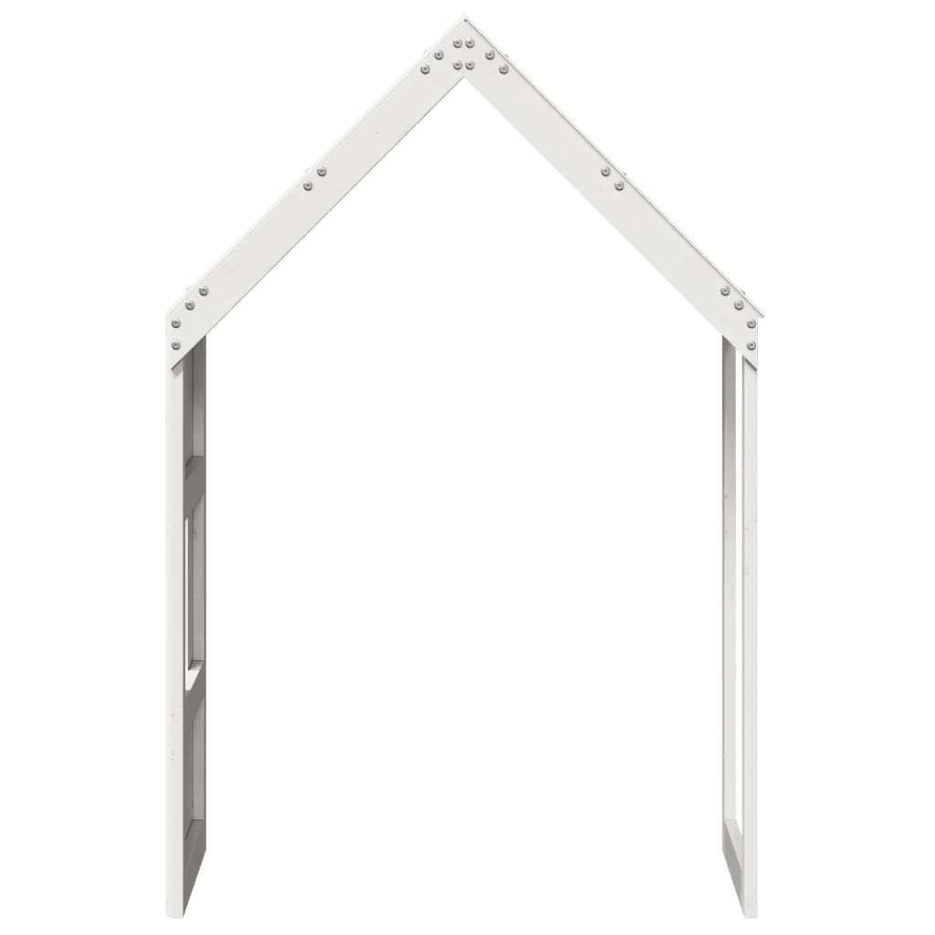 Toit de lit pour enfants blanc 60x99x139,5cm bois de pin massif - XIOS