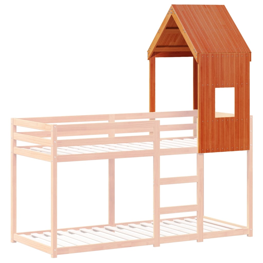 Toit de lit pour enfants 60x99x139,5 cm bois de pin massif