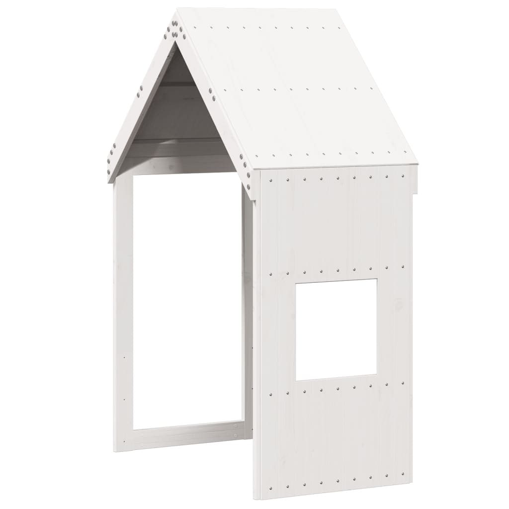 Toit de lit pour enfants blanc 55x99x139,5cm bois de pin massif
