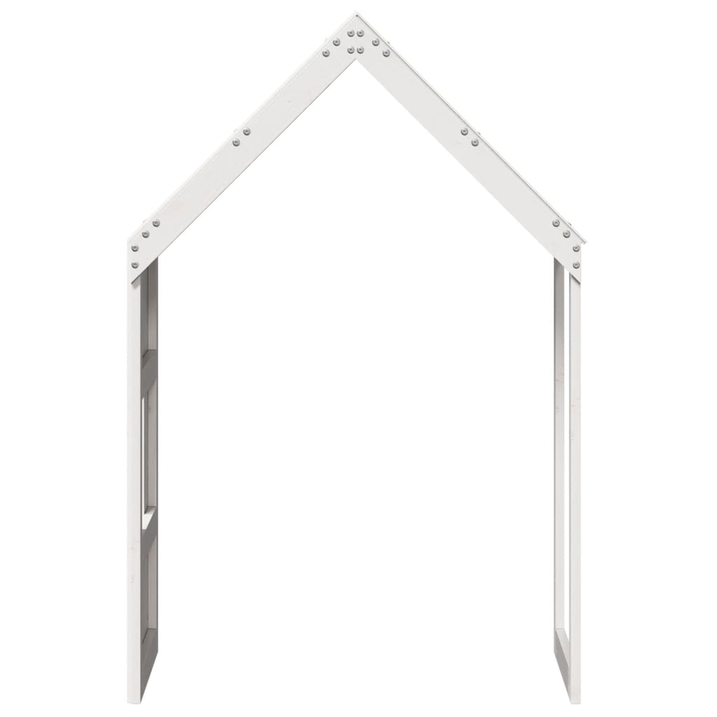 Toit de lit pour enfants blanc 55x99x139,5cm bois de pin massif
