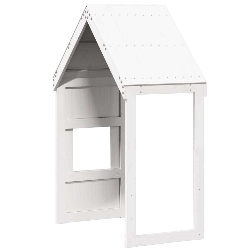 Toit de lit pour enfants blanc 55x99x139,5cm bois de pin massif