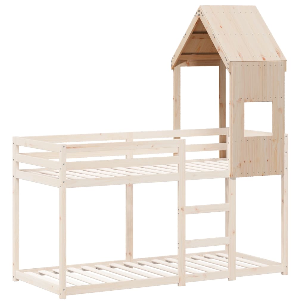 Toit de lit pour enfants 55x84x132 cm bois de pin massif - XIOS