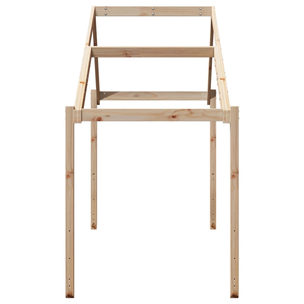 Toit de lit pour enfants 213x95,5x144,5 cm bois de pin massif