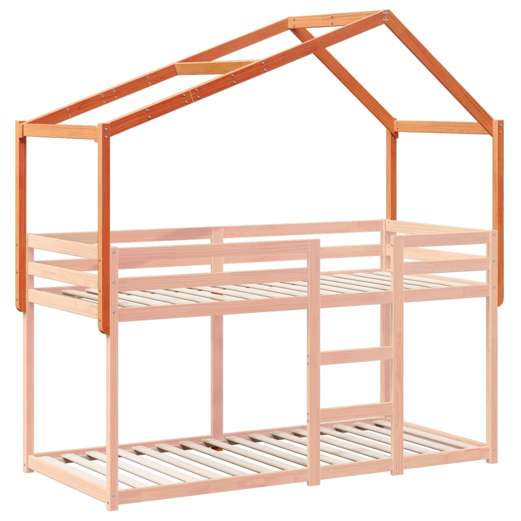 Toit de lit pour enfants 213x95,5x144,5 cm bois de pin massif - XIOS