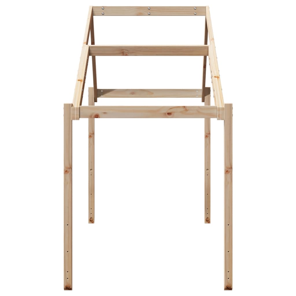 Toit de lit pour enfants 203x95,5x142 cm bois de pin massif