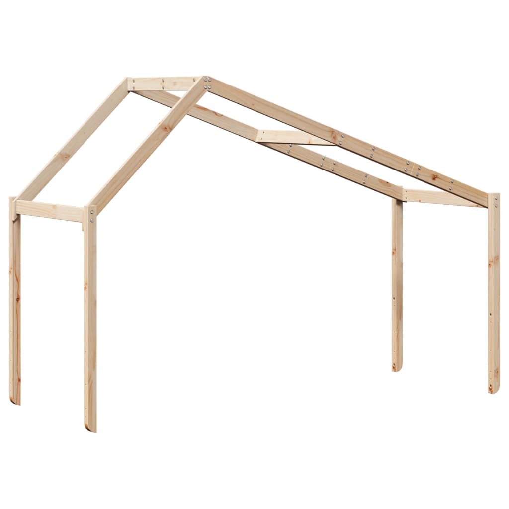 Toit de lit pour enfants 203x95,5x142 cm bois de pin massif
