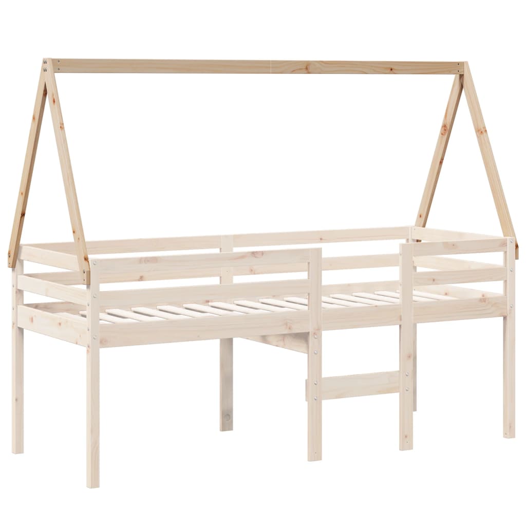 Toit de lit pour enfants 209x95,5x88 cm bois de pin massif