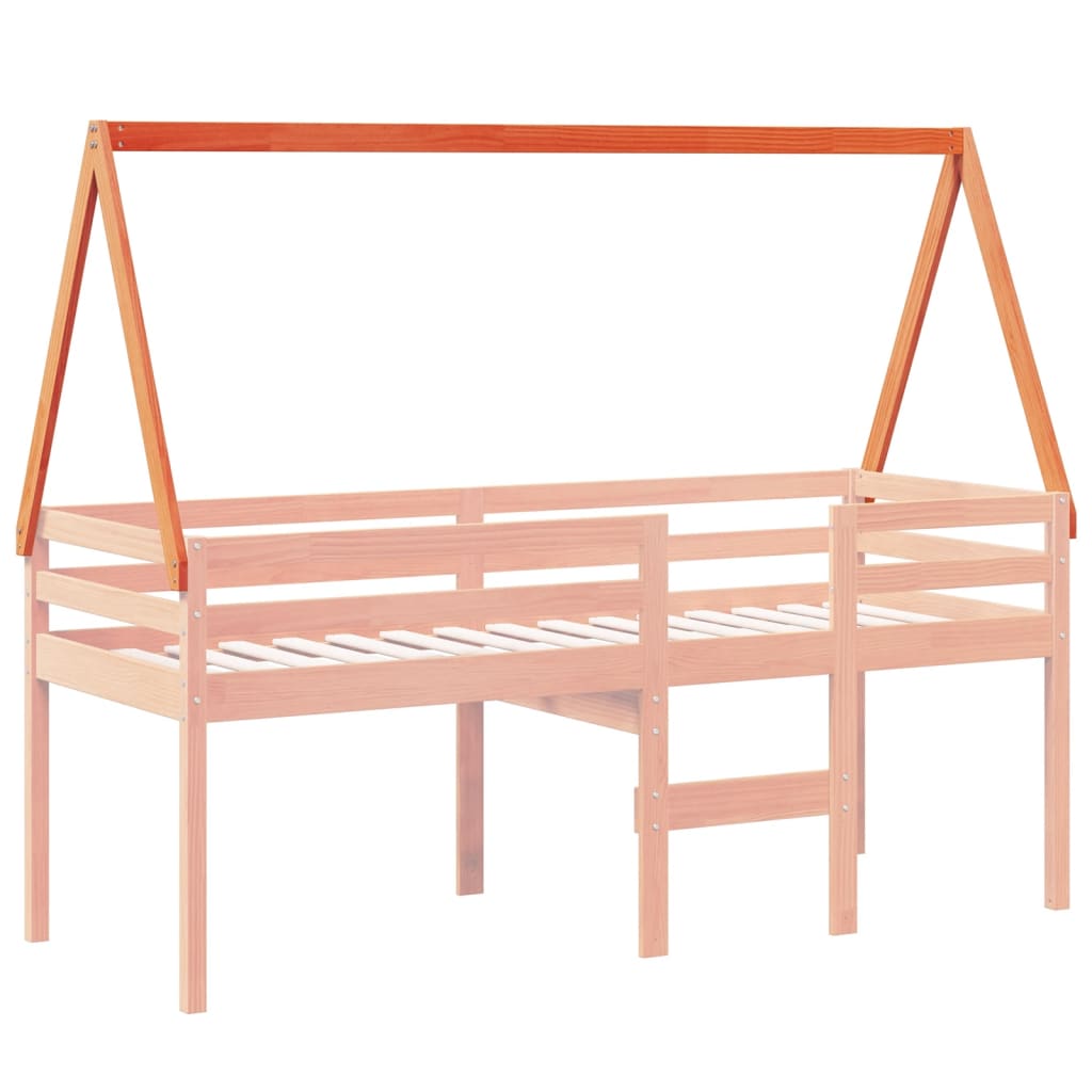 Toit de lit pour enfants 209x95,5x88 cm bois de pin massif