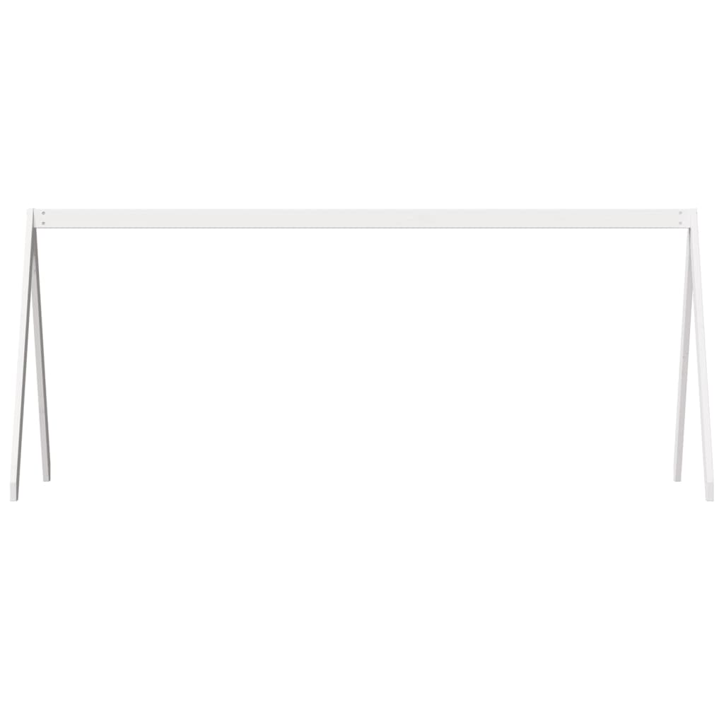 Toit de lit pour enfants blanc 209x85,5x88cm bois de pin massif