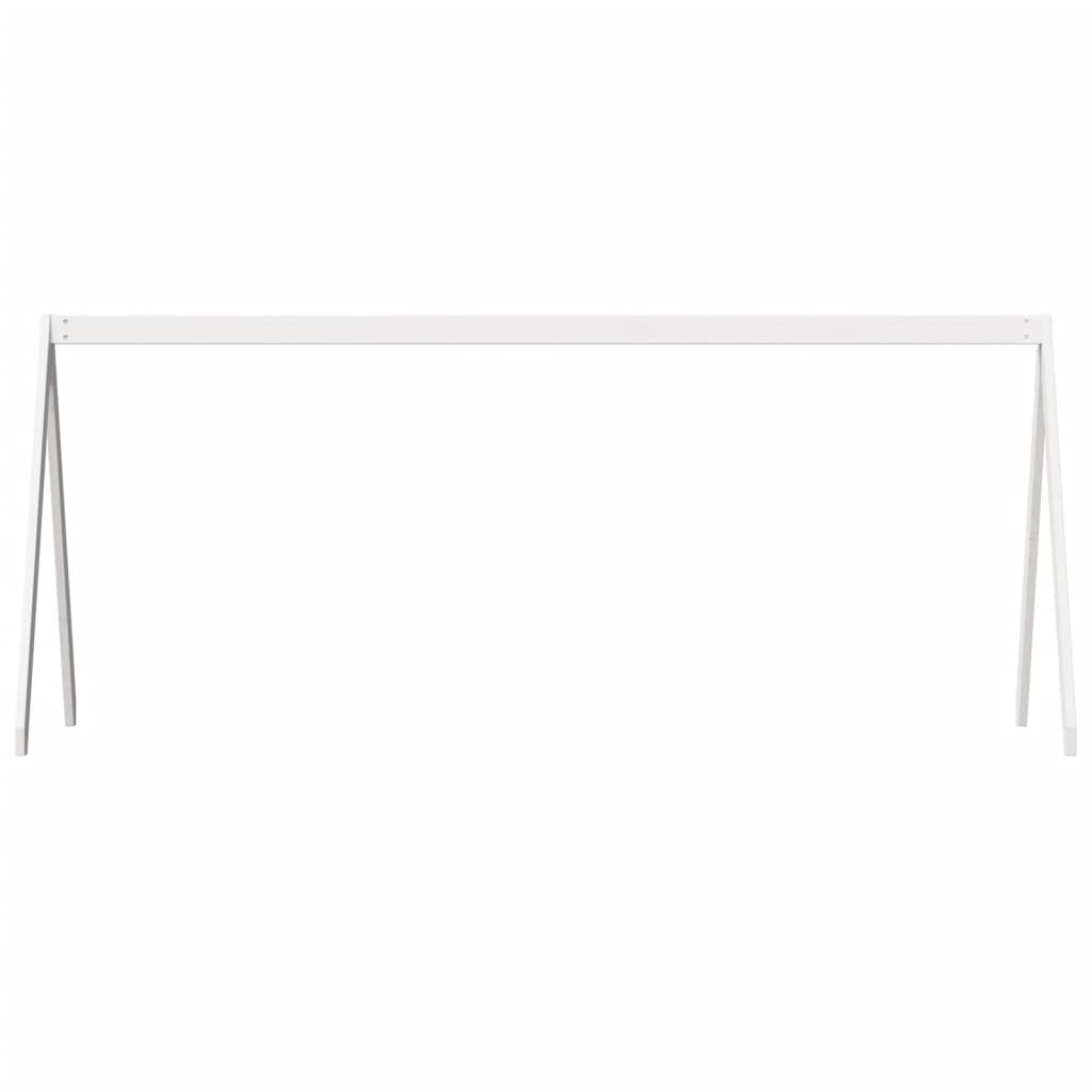 Toit de lit pour enfants blanc 199x95,5x88cm bois de pin massif