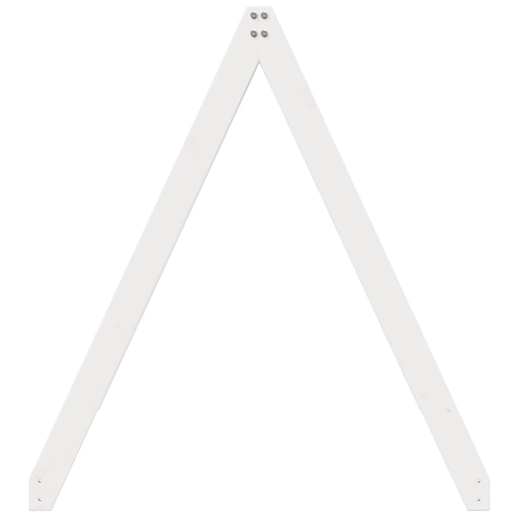 Toit de lit pour enfants blanc 199x95,5x88cm bois de pin massif