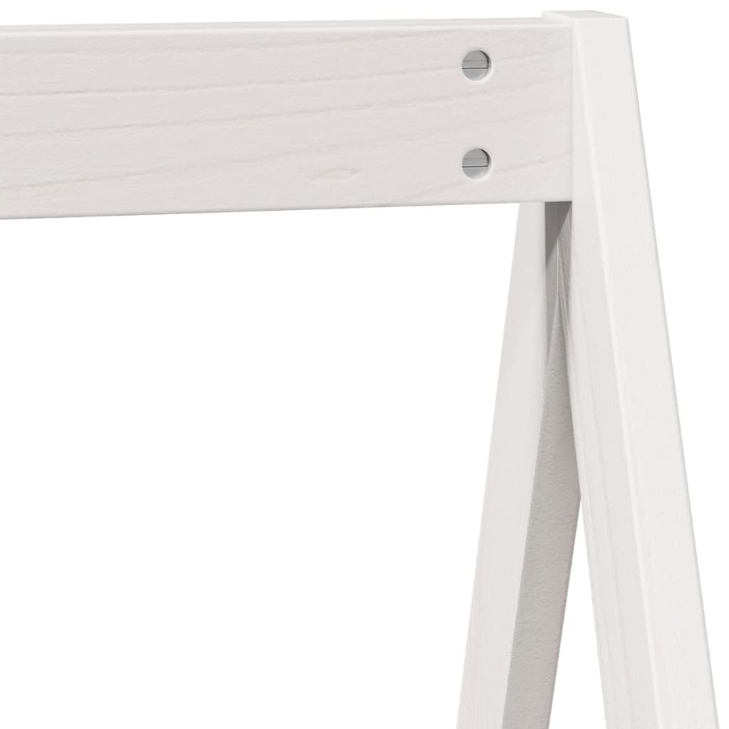 Toit de lit pour enfants blanc 199x95,5x88cm bois de pin massif