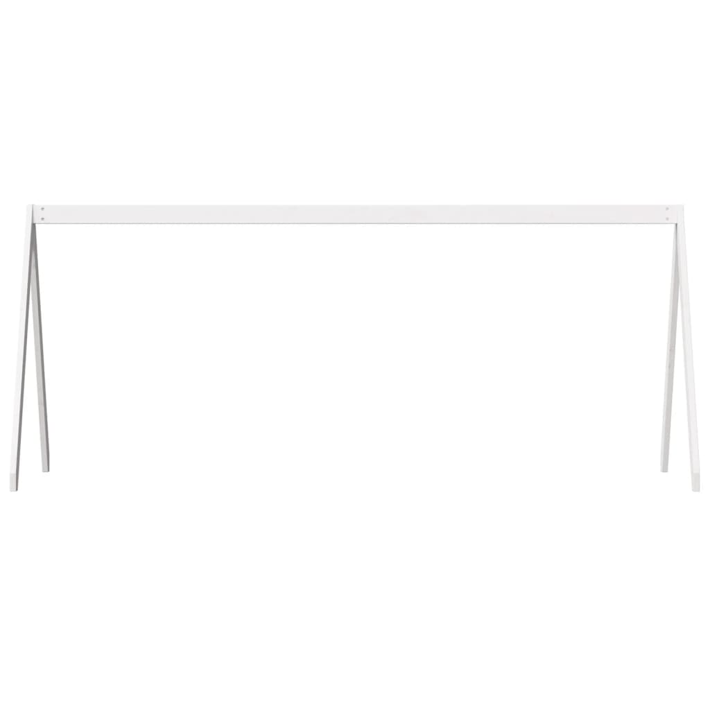 Toit de lit pour enfants blanc 199x80,5x88cm bois de pin massif