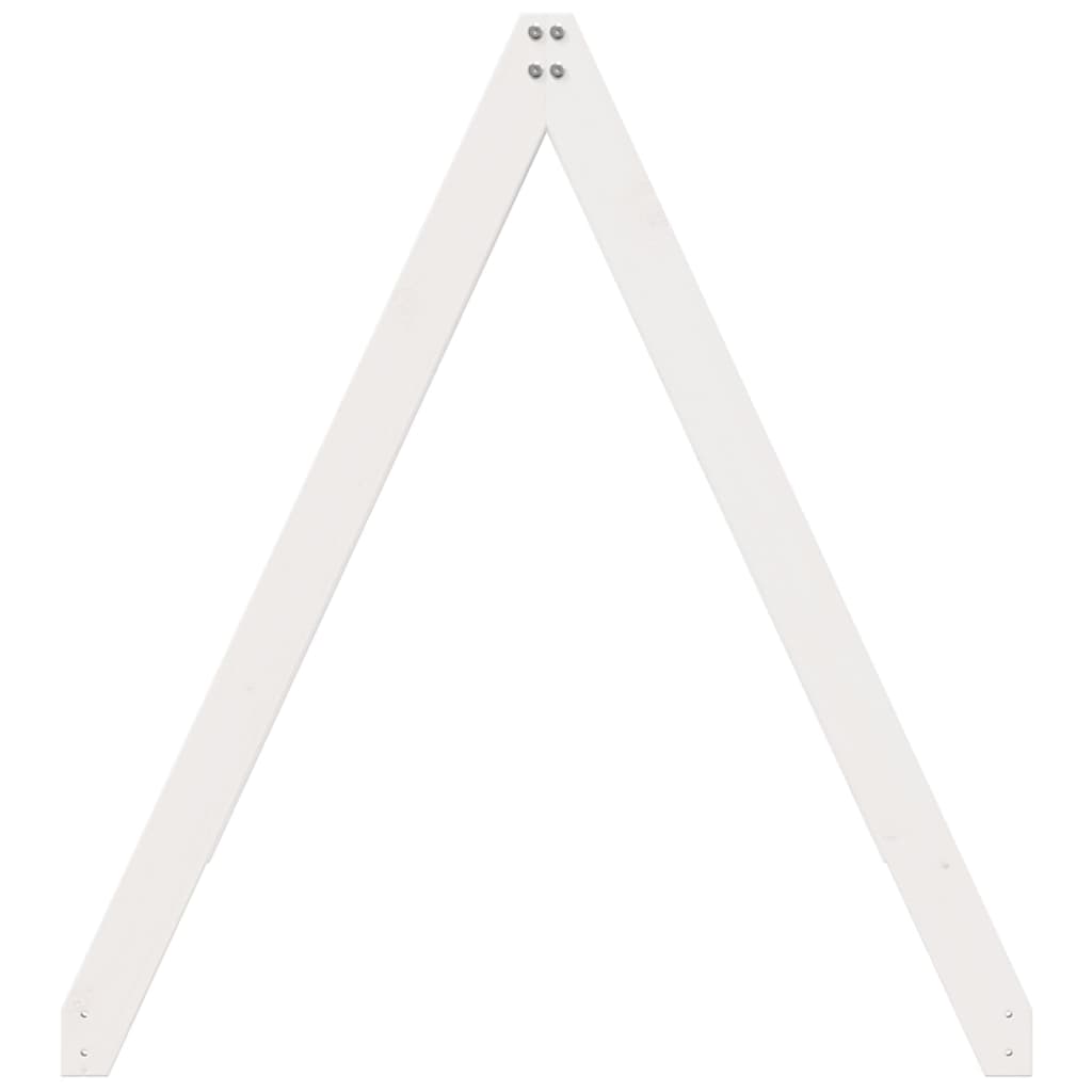 Toit de lit pour enfants blanc 199x80,5x88cm bois de pin massif