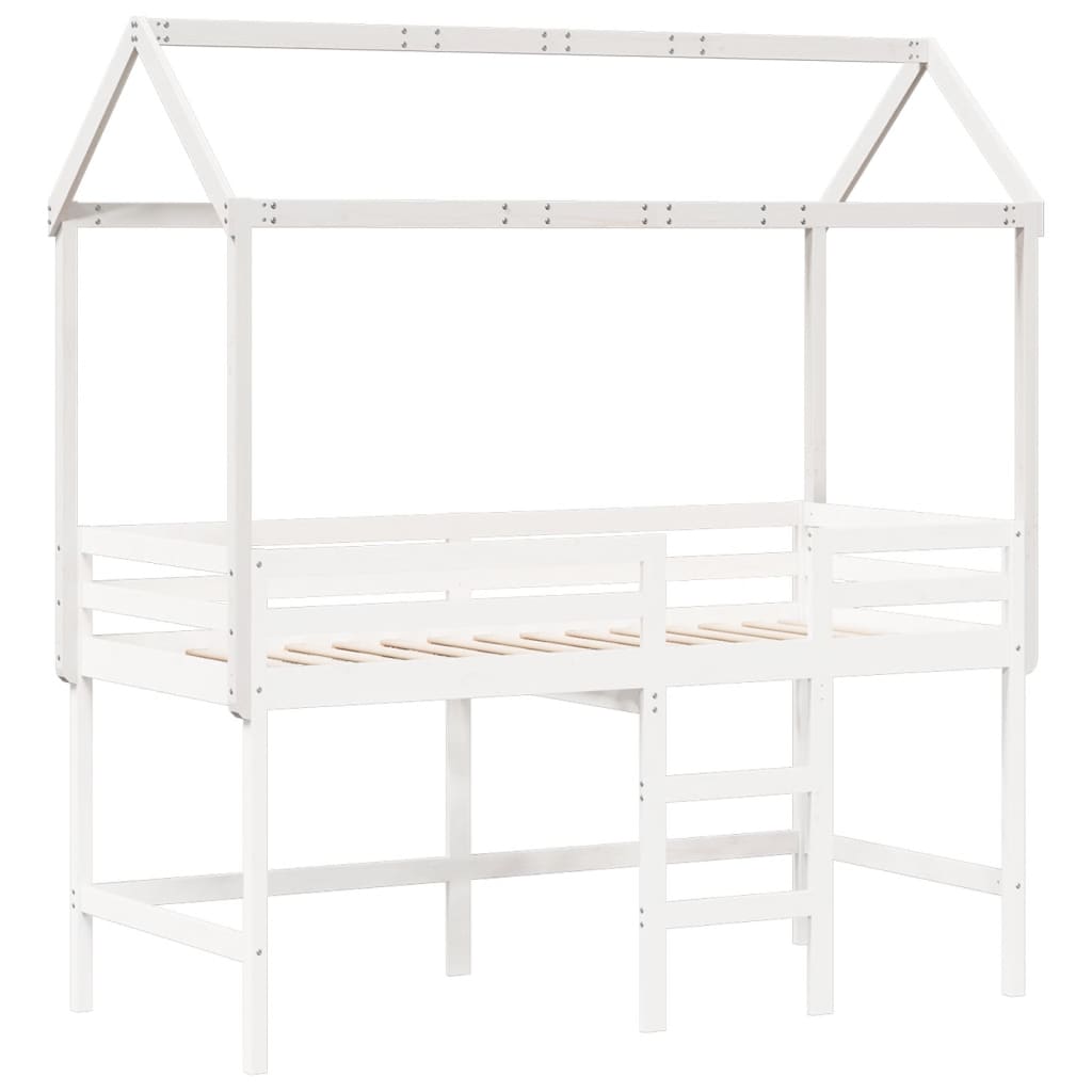 Toit de lit pour enfants 217x95,5x159 cm bois de pin massif - XIOS