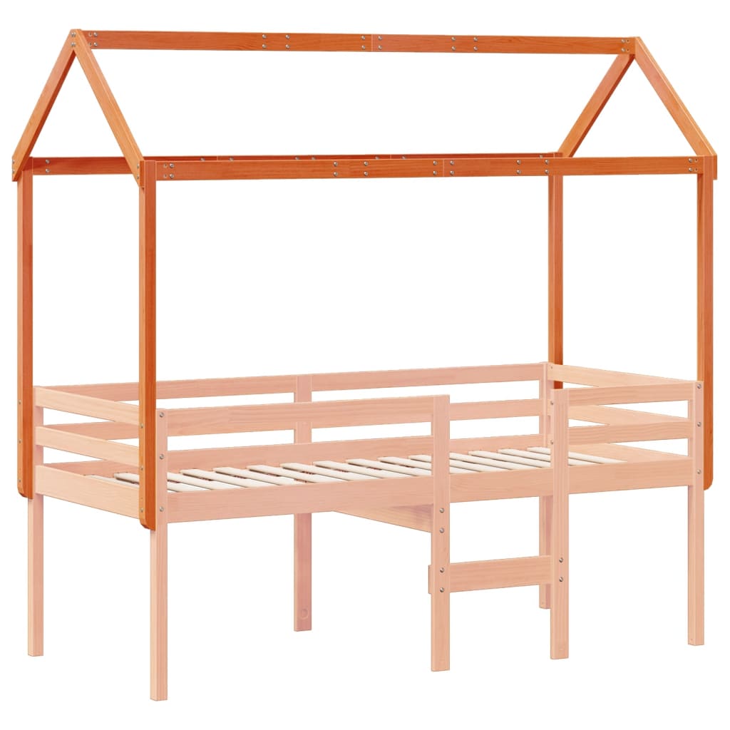 Toit de lit pour enfants 207x95,5x159 cm bois de pin massif