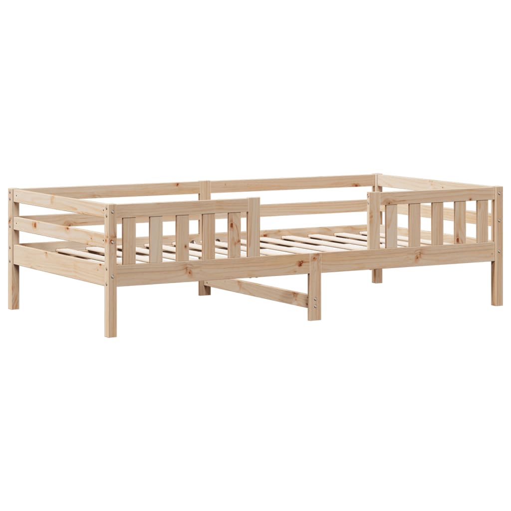 Cadre de lit sans matelas 90x190 cm bois de pin massif - XIOS