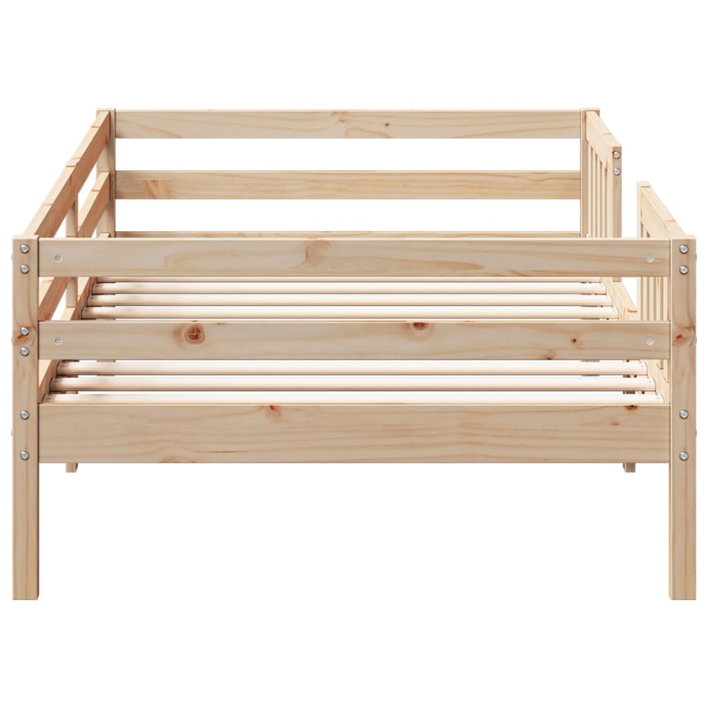Cadre de lit sans matelas 90x190 cm bois de pin massif - XIOS