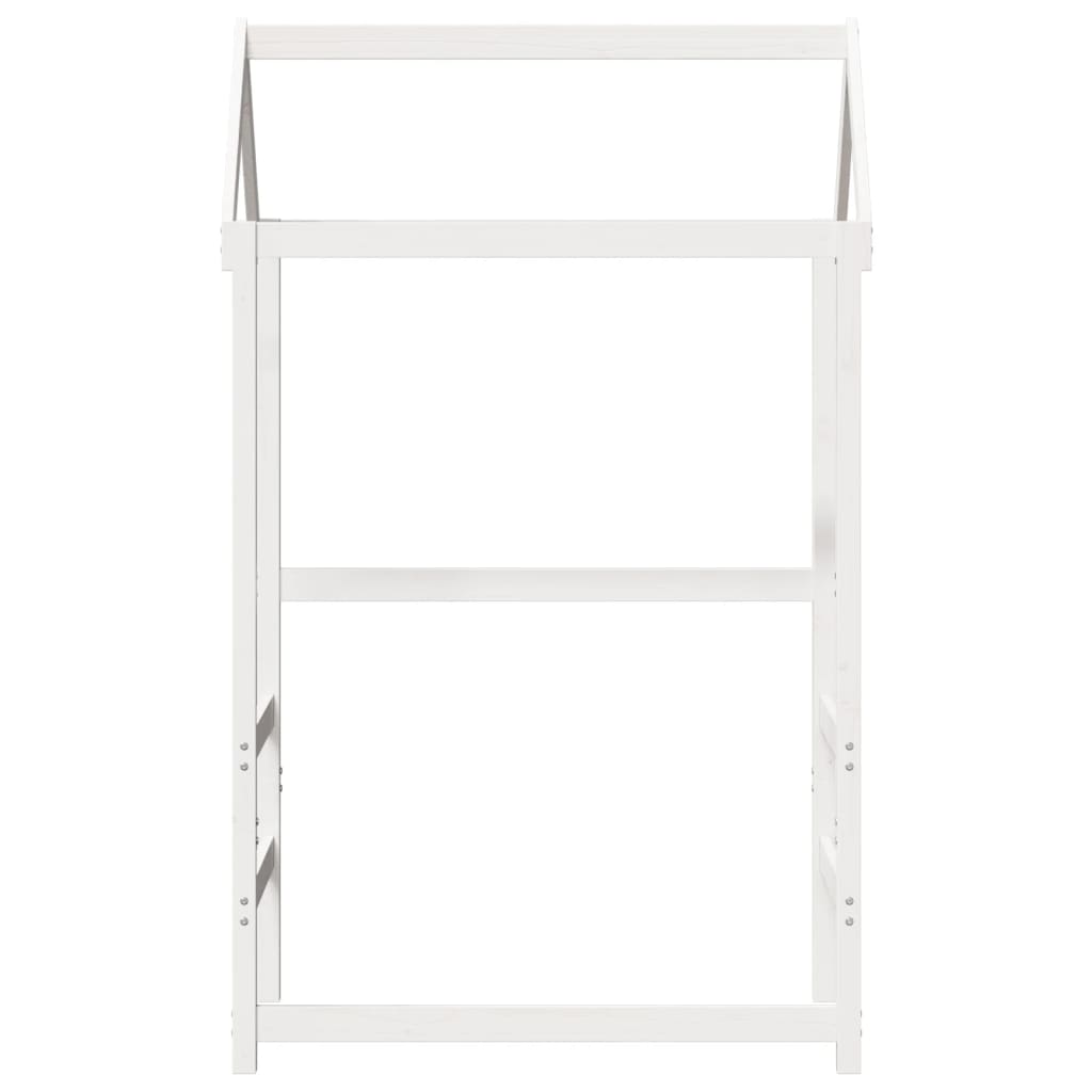 Toit de lit pour enfants blanc 98x70x176,5cm bois de pin massif