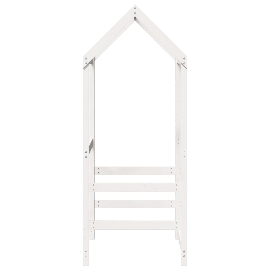Toit de lit pour enfants blanc 98x70x176,5cm bois de pin massif