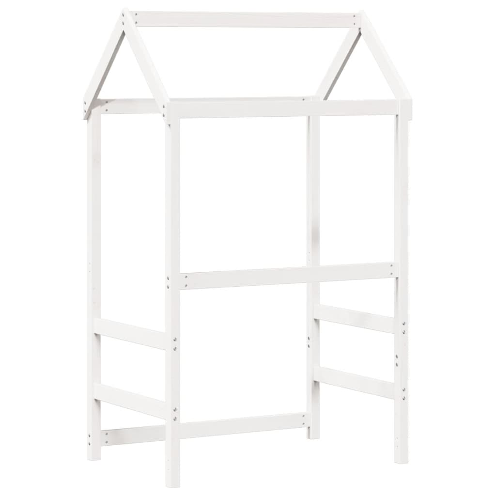 Toit de lit pour enfants blanc 98x70x176,5cm bois de pin massif