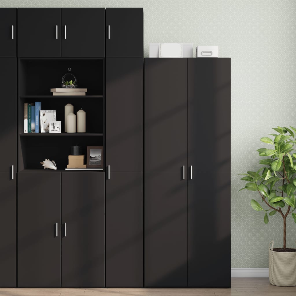 Armoire murale noir 30x42,5x40 cm bois d'ingénierie - XIOS