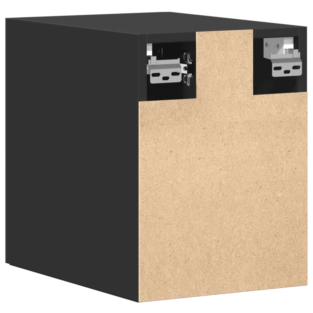 Armoire murale noir 30x42,5x40 cm bois d'ingénierie - XIOS